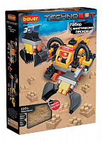 Набор с кинетическим песком, роботом и пилотом в коробке "Technobot" - детский развивающий конструктор Bauer 