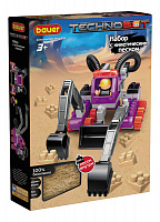 Детский развивающий конструктор Bauer Набор с кинетическим песком, роботом и пилотом в коробке "Technobot" 3+ Фиолетовый