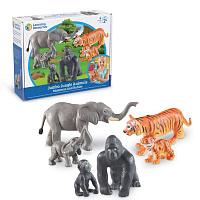 Развивающая игрушка «Животные джунглей. Мамы и малыши» (6 элементов)